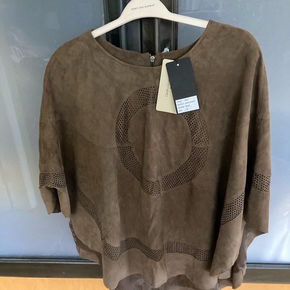 Cigno Nero goat skin poncho - Picture 1 of 5